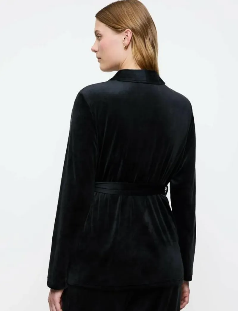 Triumph Sensual Velour Robe Top 01 - Morgonrock BLACK Clearance