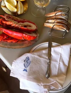 Midnatt Servetter 4-pack La mer - Tygservetter BEIGE Best