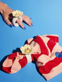 Byon Servettring Poppy, 2-pack - Servettringar & Servettställ BEIGE Discount