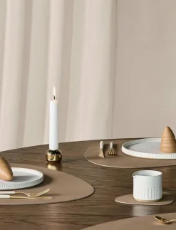 LIND DNA 4-Set Table Mat Curve Nupo - Servering NOUGAT Sale