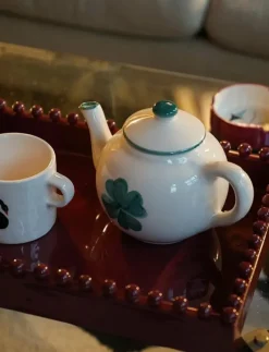 Anna + Nina Shamrock Tea Pot - Tekannor GREEN Discount
