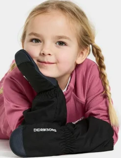 Didriksons SHELL KIDS GLOVES 9 - Regnvantar BLACK Sale