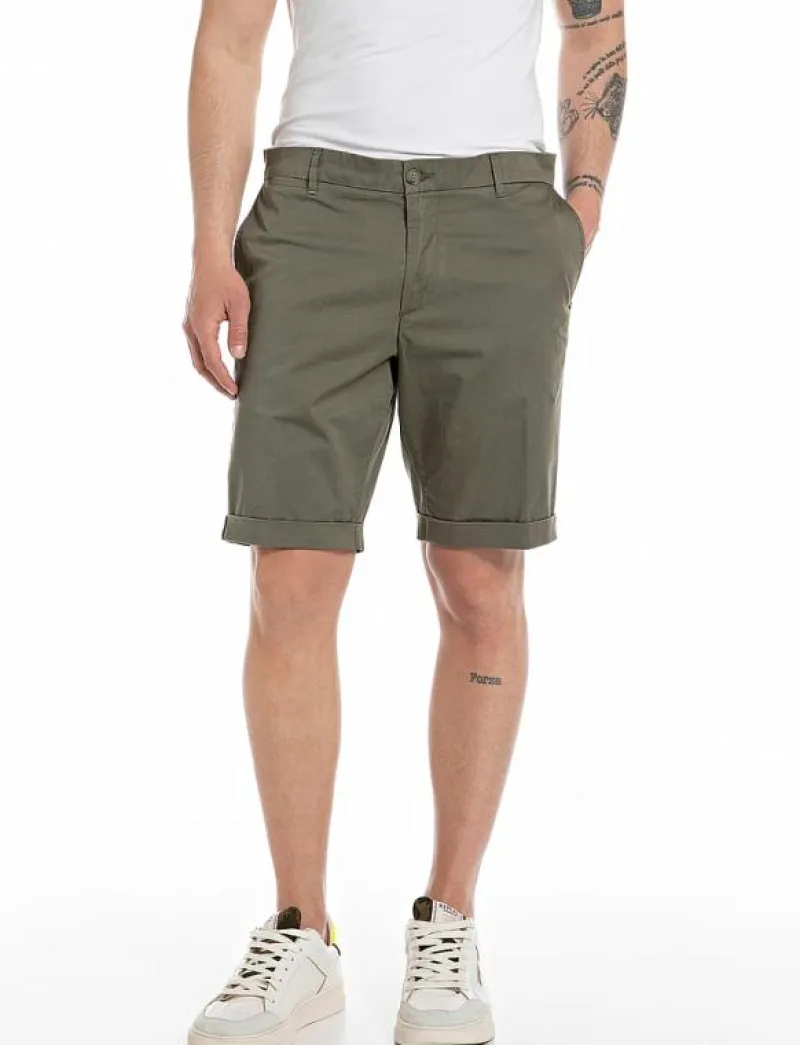Shorts SLIM - Chinos shorts|Replay Outlet