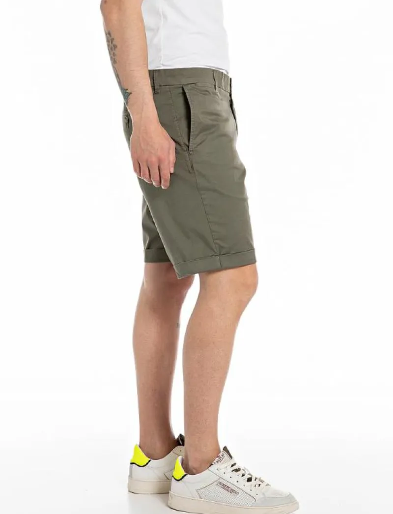 Shorts SLIM - Chinos shorts|Replay Outlet