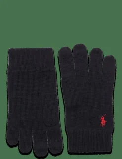 Signature Pony Wool Gloves - Fingervantar|Polo Ralph Lauren New