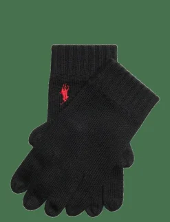Signature Pony Wool Gloves - Fingervantar|Polo Ralph Lauren New