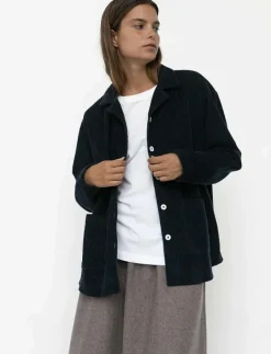 STUDIO FEDER SILJA SHIRT - CORDUROY - Överdelar NAVY Discount