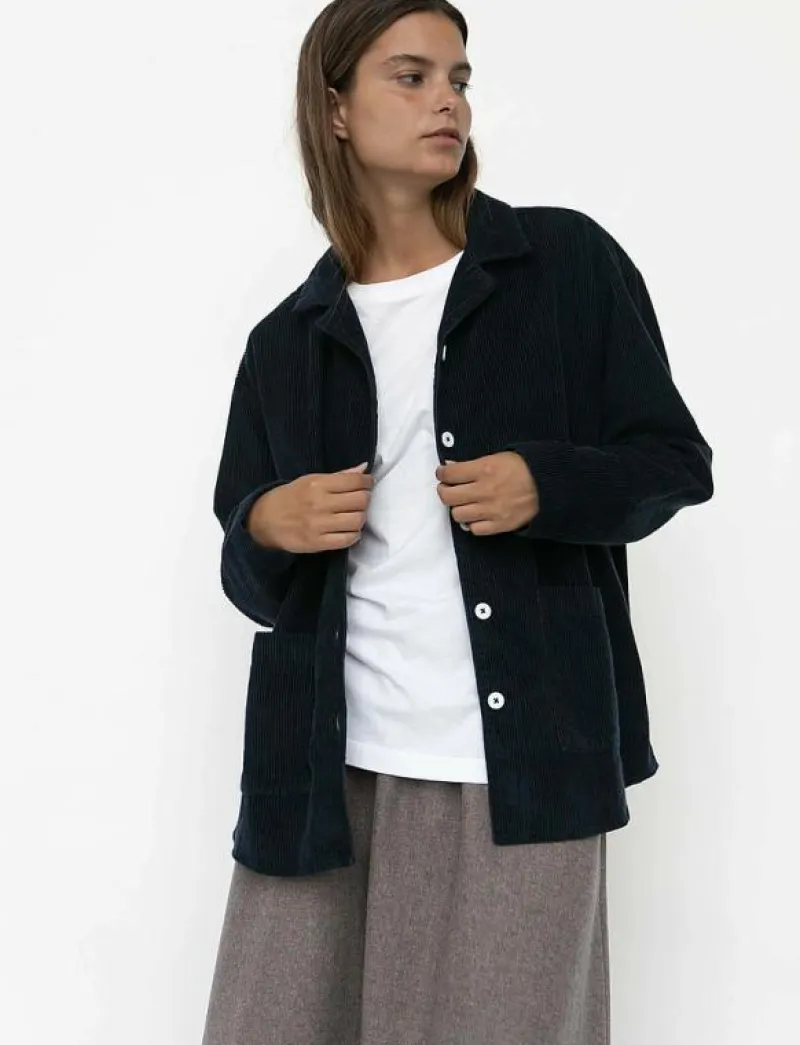 STUDIO FEDER SILJA SHIRT - CORDUROY - Överdelar NAVY Discount