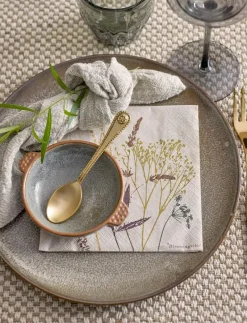 Bloomingville Sirri Napkin, FSC Recycled®, Paper Pack of 20 - Servetter NATURE New