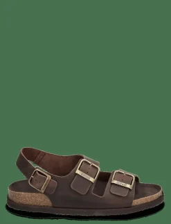 Scholl SL GASTON LEATHER - Sandaler DK BROWN
