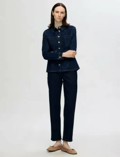 SLFALICE MW STRAIGHT MOON BLUE JEANS - Straight jeans|Selected Online