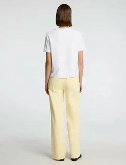 Selected SLFALICE-CORA HW DENIM WIDE JEANS - Vida byxor ANISE FLOWER