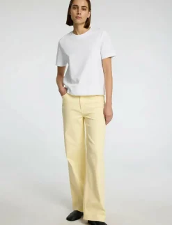 Selected SLFALICE-CORA HW DENIM WIDE JEANS - Vida byxor ANISE FLOWER