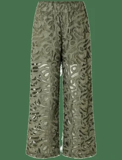 Selected SLFALLIA HW BRODERI PANT B - Culottes OLIVINE Discount