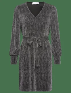 Selected SLFANITA AGNETHE LS SHORT DRESS - Korta klänningar BLACK Online