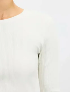 SLFANNA LS CREW NECK TEE S NOOS - Långärmade toppar|Selected Discount