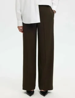 SLFEMMA-TARA MW WIDE PANT NOOS - Kostymbyxor|Selected Online