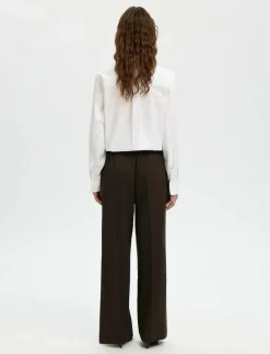 SLFEMMA-TARA MW WIDE PANT NOOS - Kostymbyxor|Selected Online