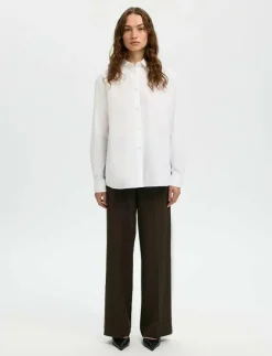 SLFEMMA-TARA MW WIDE PANT NOOS - Kostymbyxor|Selected Online