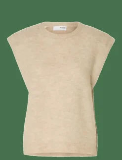 SLFLULU SL KNIT VEST - Stickade västar|Selected Online