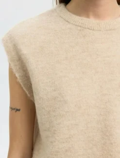 SLFLULU SL KNIT VEST - Stickade västar|Selected Online