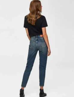 Selected SLFMY PERFECT SS TEE BOX CUT B NOOS - T-shirts BLACK