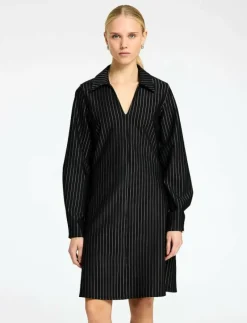 Selected SLFPENNIE LS SHORT DRESS - Korta klänningar BLACK Hot