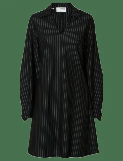 Selected SLFPENNIE LS SHORT DRESS - Korta klänningar BLACK Hot