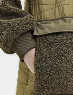 Selected SLFPOLLY COAT W - Quiltade jackor IVY GREEN Clearance