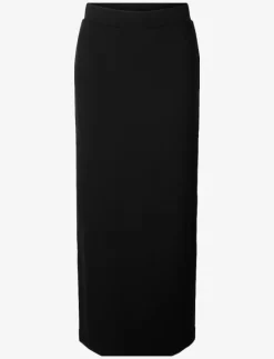 Selected SLFSHELLY MW ANKLE SKIRT NOOS - Maxikjolar BLACK Best