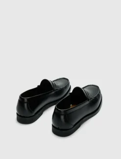 Selected SLHBILLY LEATHER PENNY LOAFER - Loafers BLACK Clearance