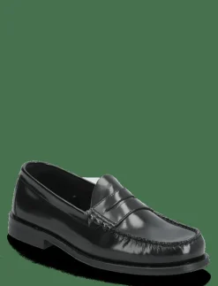 Selected SLHBILLY LEATHER PENNY LOAFER - Loafers BLACK Clearance