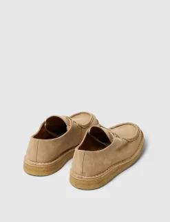 Selected SLHCHRISTIAN SUEDE WEDGE MOC-TOE SHOE - Moc toe skor SAND Hot