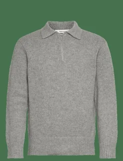 SLHCODY LS KNIT RELAXED HALF ZIP POLO - Stickade pikéer|Selected