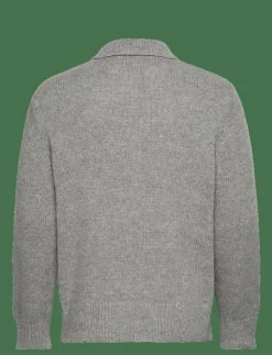 SLHCODY LS KNIT RELAXED HALF ZIP POLO - Stickade pikéer|Selected