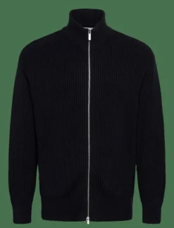 SLHDRY LS KNIT RELAXED FULL ZIP COLLAR - Full Zip tröjor|Selected Best
