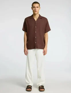 SLH220-LOOSE BRODY LINEN BLD PANT NOOS - Linnebyxor|Selected Outlet