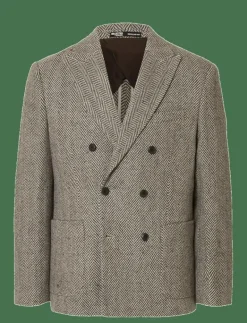 SLHREG-MORRIS HBONE WOOL BLEND DB BLZ - Dubbelknäppta kavajer|Selected New