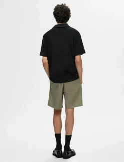 SLHRELAX-TERRY SS ZIP POLO EX - Kortärmade pikéer|Selected Best