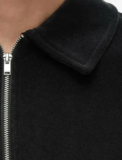 SLHRELAX-TERRY SS ZIP POLO EX - Kortärmade pikéer|Selected Best