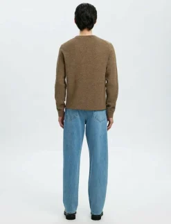 SLHROSS LS KNIT STRUCTURE CREW NECK NOOS - Rundhalsad|Selected Discount