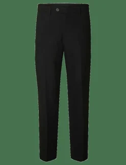 Selected SLH196-STRAIGHT TERRY WOOL BLND PNT NOOS - Casual byxor BLACK New