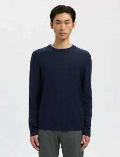 SLHTRAY LS KNIT MERINO CREW NECK NOOS - Rundhalsad|Selected New