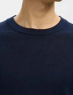 SLHTRAY LS KNIT MERINO CREW NECK NOOS - Rundhalsad|Selected New