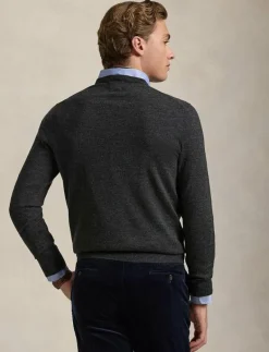 Slim Fit Washable Wool Crewneck Sweater - Rundhalsad|Polo Ralph Lauren Online