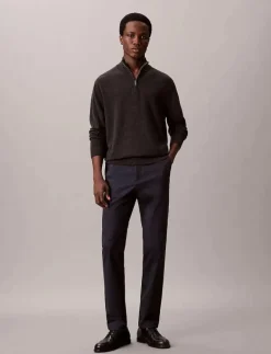 SLIM SATEEN CHINO TROUSER - Chinos|Calvin Klein Online