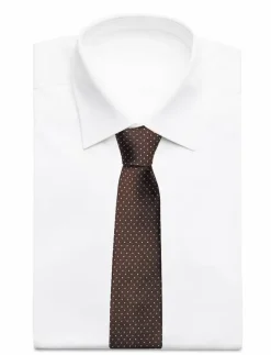 Amanda Christensen Slim Tie - Slipsar BROWN Discount