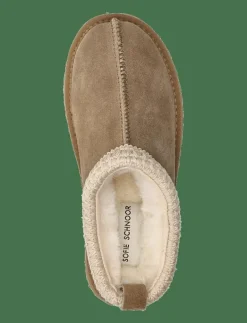 Sofie Schnoor Slip in high with tape - Platta mules DARK SAND Online