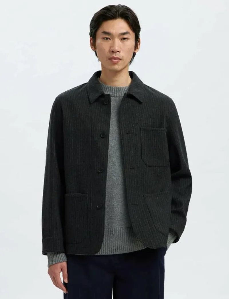 SLM-LANDON WOOL BLEND HYBRID BLAZER NOOS - Enkelknäppta kavajer|Selected Online