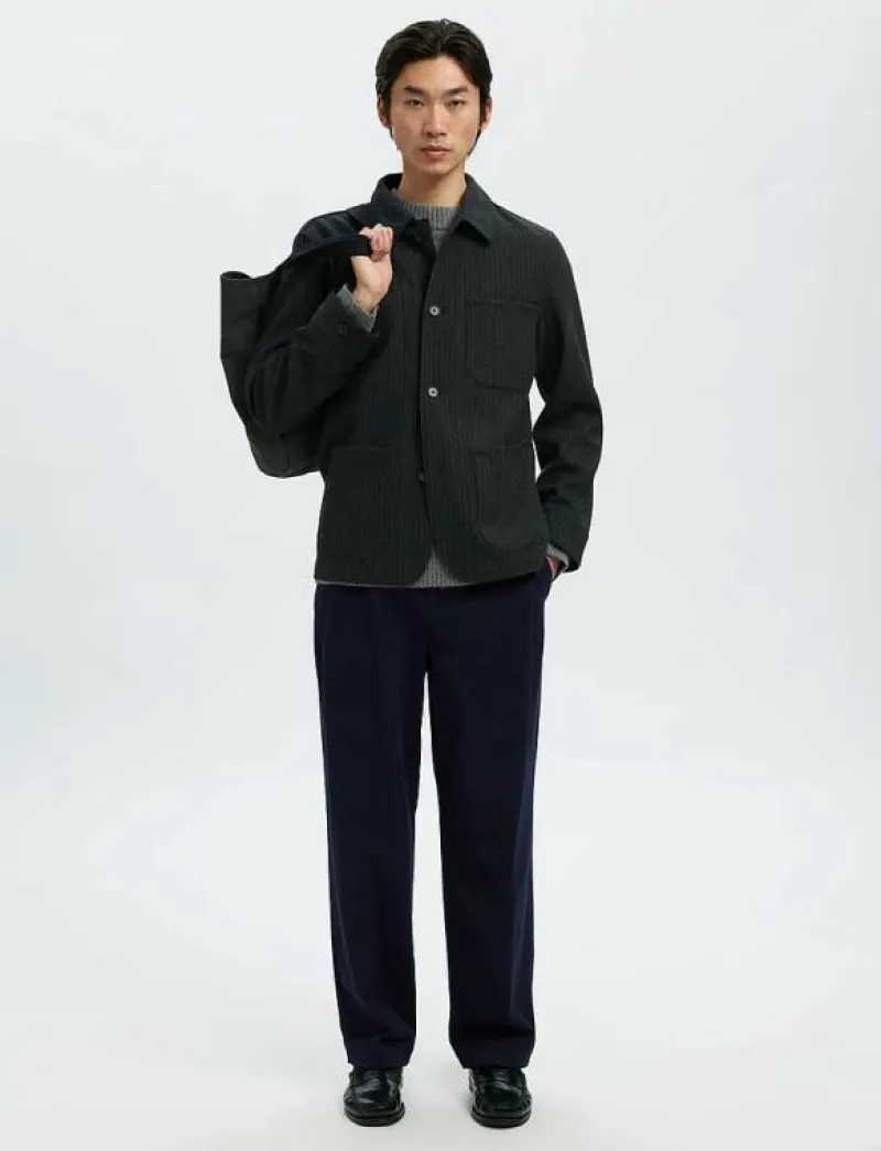 SLM-LANDON WOOL BLEND HYBRID BLAZER NOOS - Enkelknäppta kavajer|Selected Online